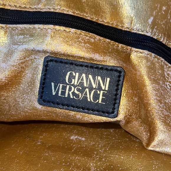 Gianni Versace Vintage Sunburst Leopard Boston Baroque Travel Bag​​ - Picture 12 of 16